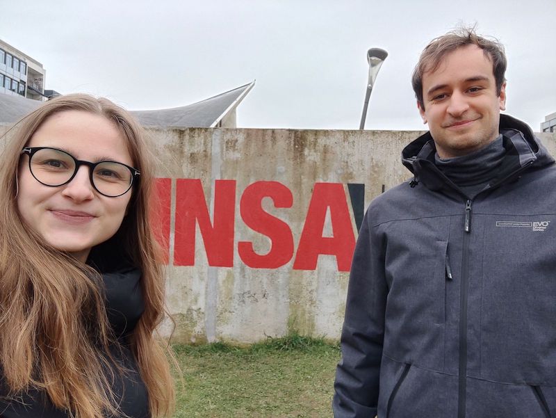 Wiktora Lada and Bartlomiej Nalepa at INSA