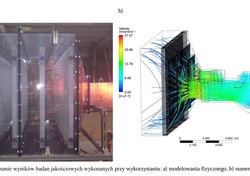 Por&oacute;wnanie wynik&oacute;w modelowania fizycznego i numerycznego