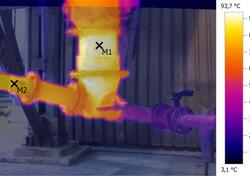 Termowizja aparatu wydmuchowego 
